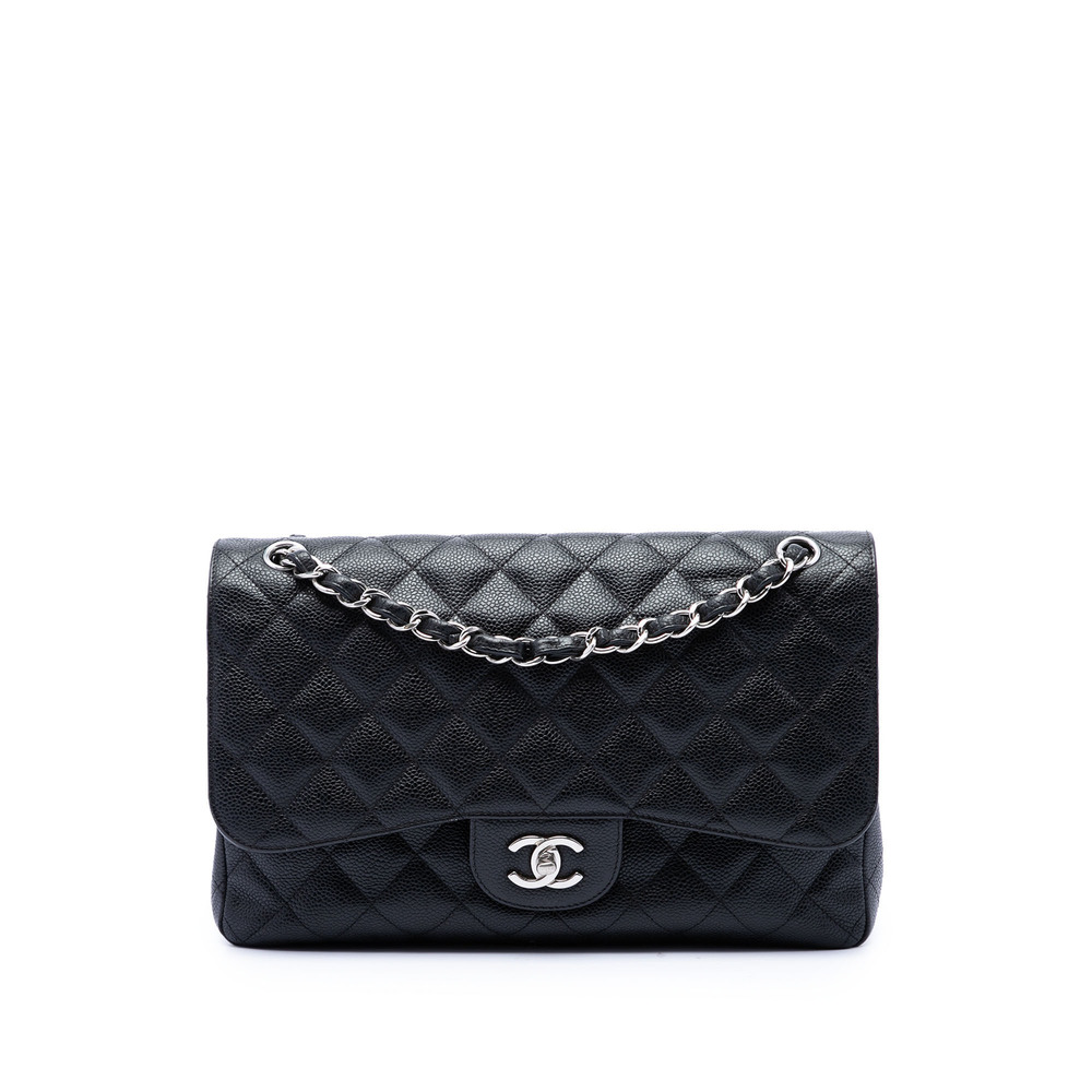 Pre-Loved Chanel Jumbo Classic Caviar Double Flap